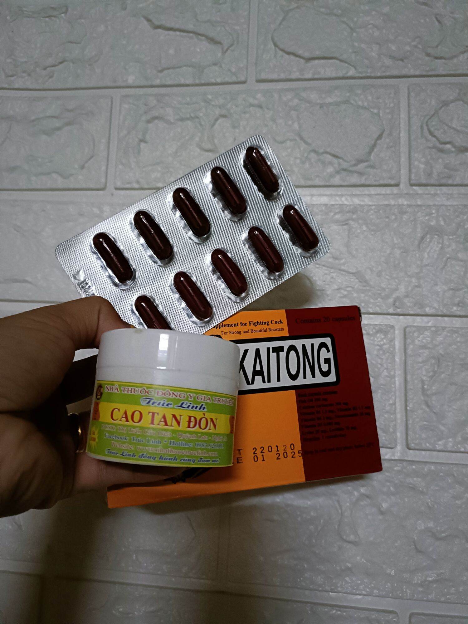Cao tan đòn trúc Linh tặng 1 vỉ kích lực trước đá kaitoong