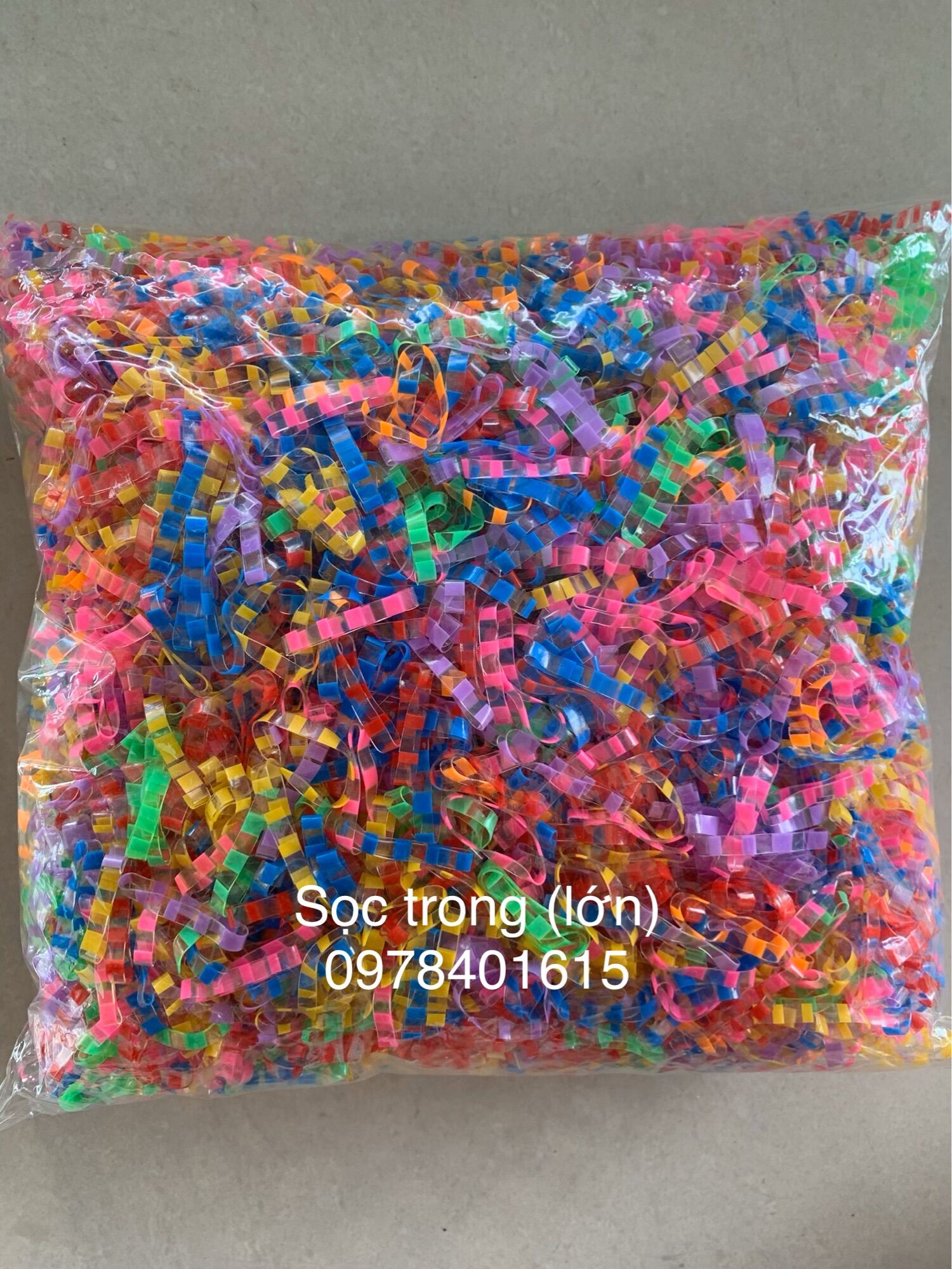 Thun cột tóc cho bé đủ màu 500g