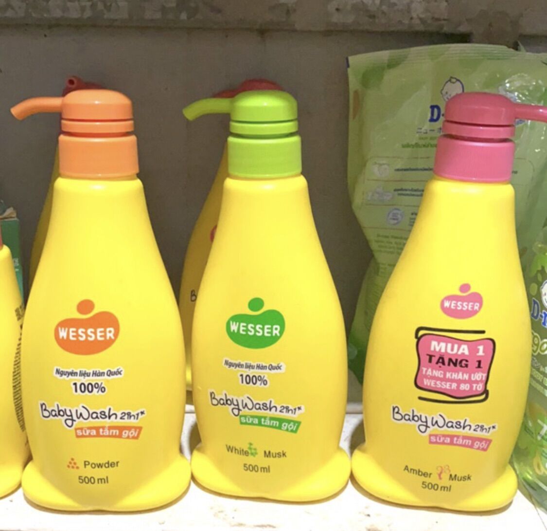 Sữa tắm gội wesser 500ml