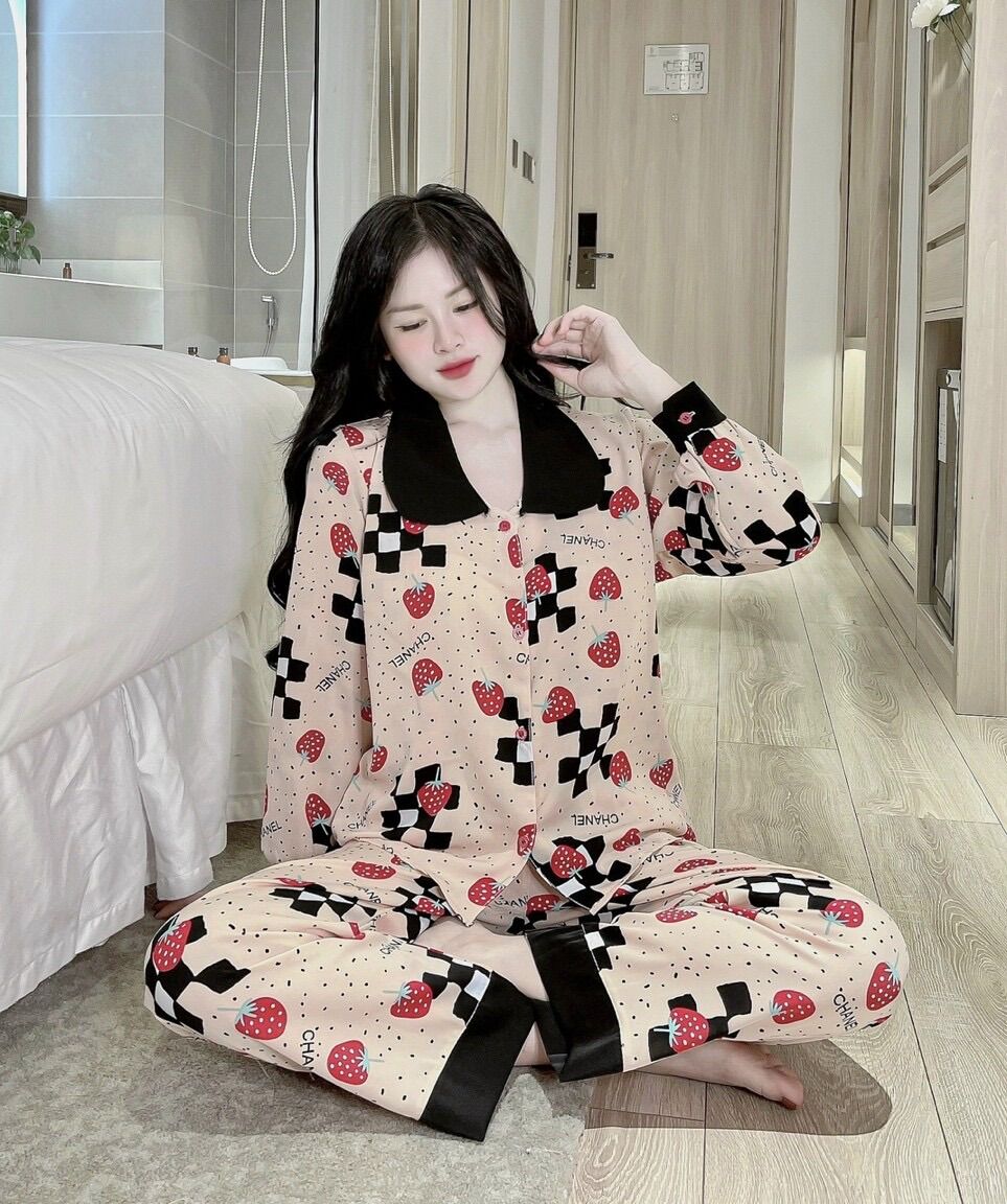 [FREESHIP] PIJAMA LỤA MANGO DÀI TAY CAO CẤP