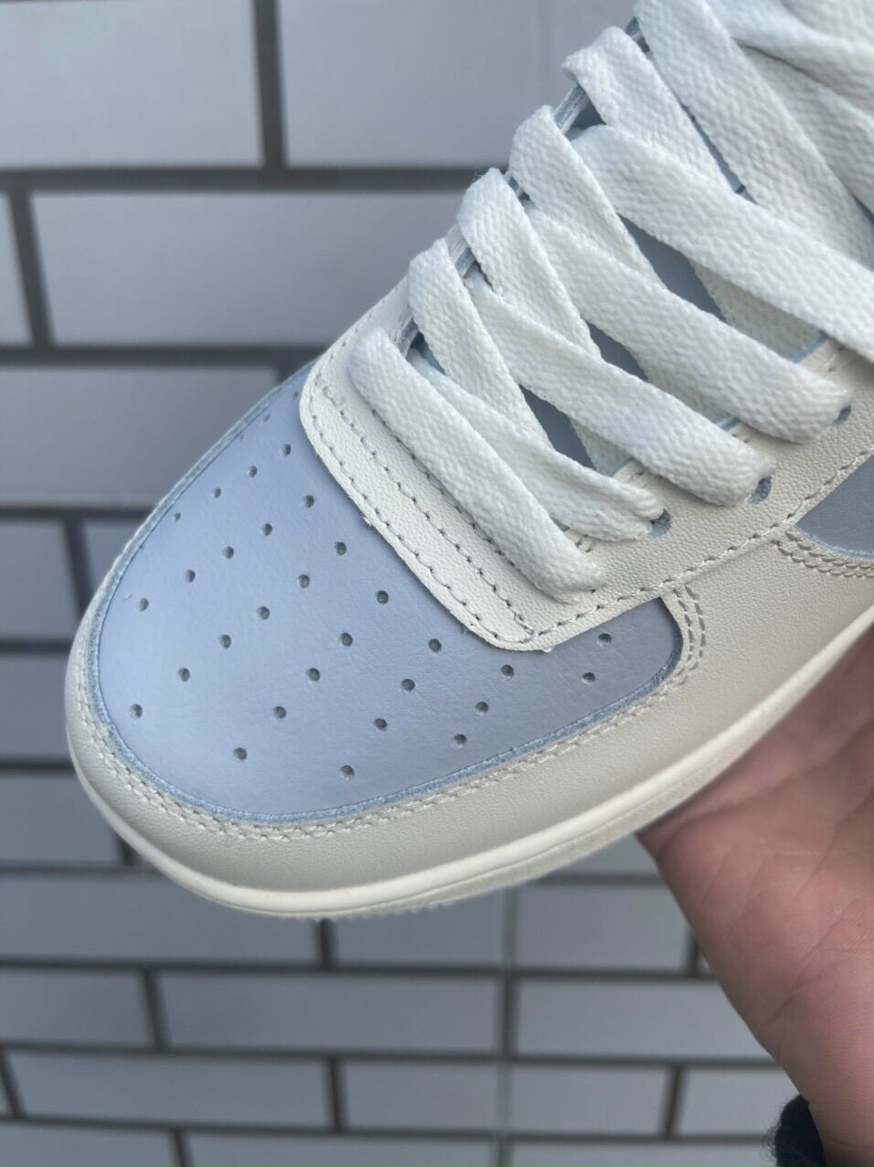 Giày Air Force Shadow trắng xanh - Ann Shoes