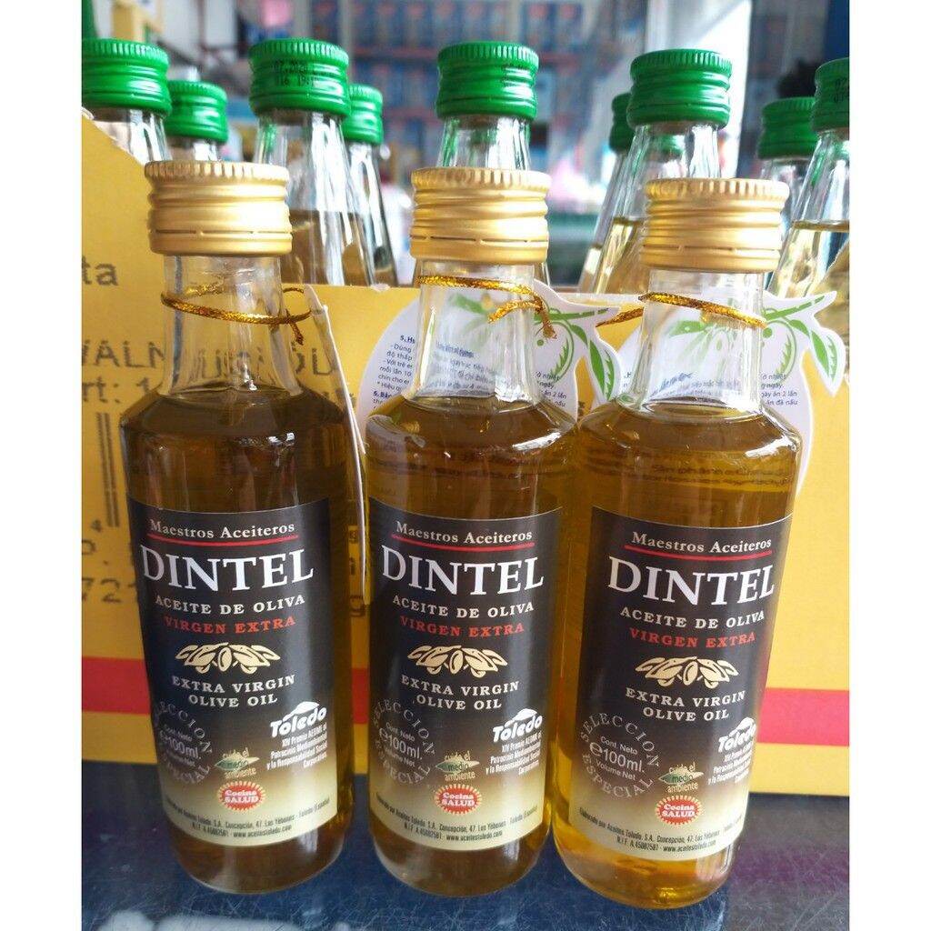 Dầu olive Dintel siêu nguyên chất - Dầu ăn dặm cho bé (100ml)