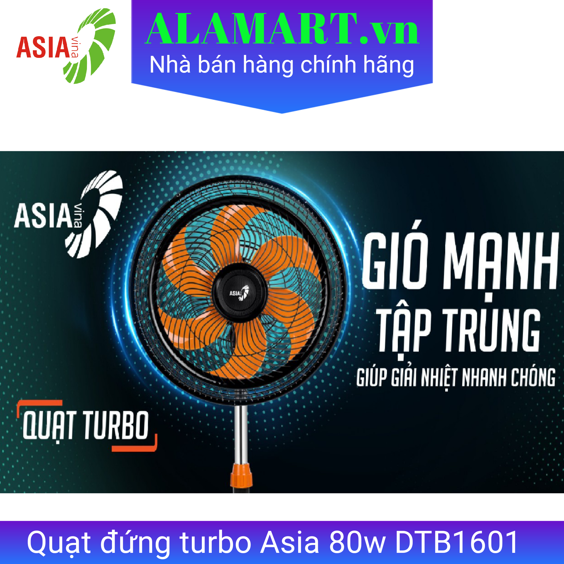Quạt đứng turbo Asia DTB1601