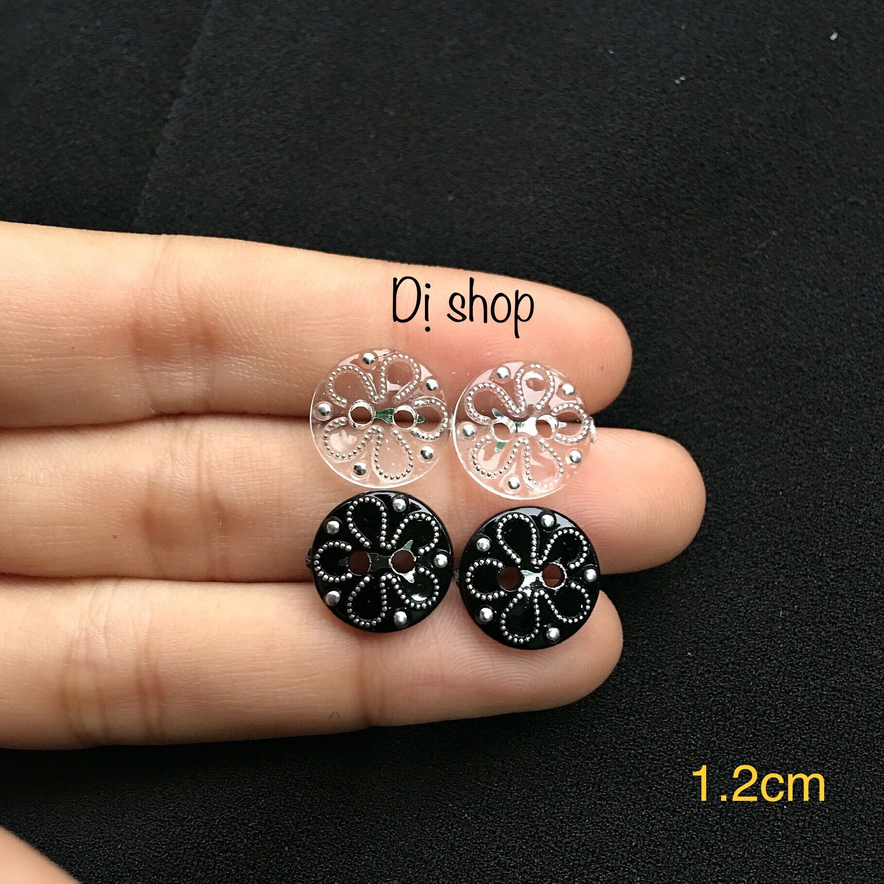 Nút sơ mi kiểu 2 lỗ cao cấp size 1.3cm