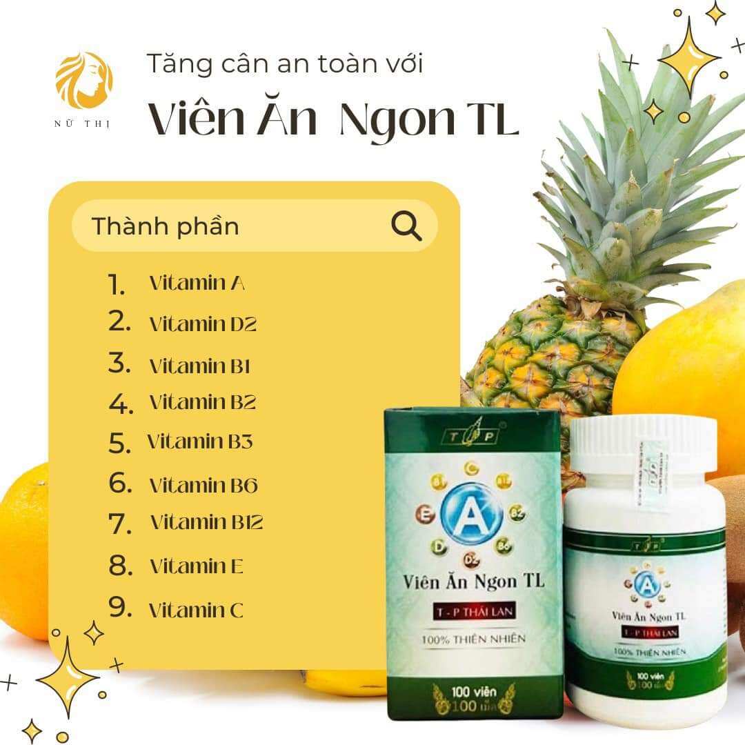 Viên ăn ngon tl tăng cân lớn