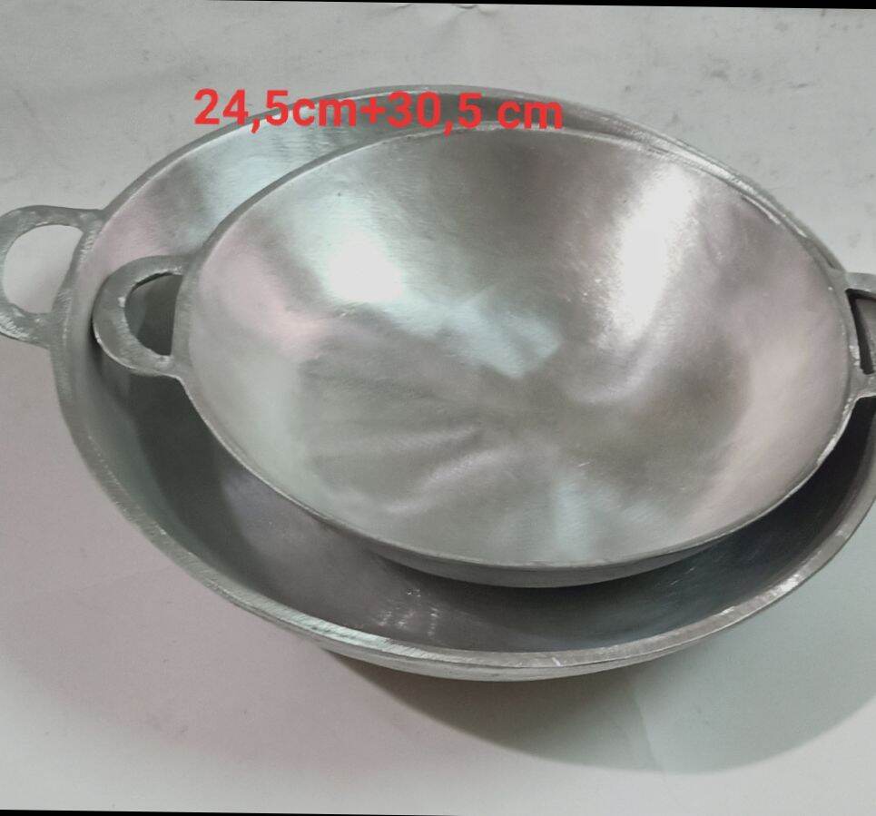 Combo 2 chảo gang 26 cm +33 cm