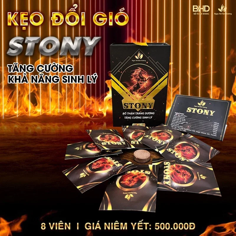 kẹo stony bổ hoàn dương hộp 8viên ,( che tên khi giao)