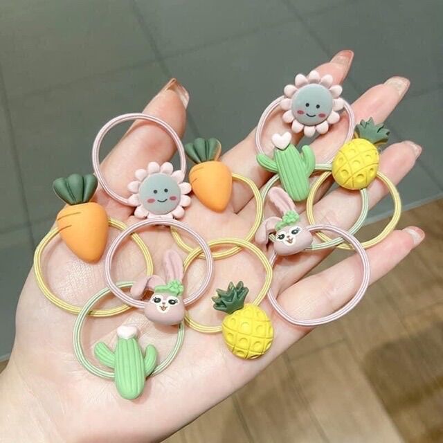 Set 10 Dây buộc tóc cute cho bé