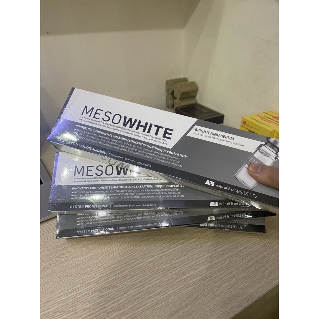 Cấy Phấn MesoWhite , Cấy Trắng Da - Hộp 10 Ống