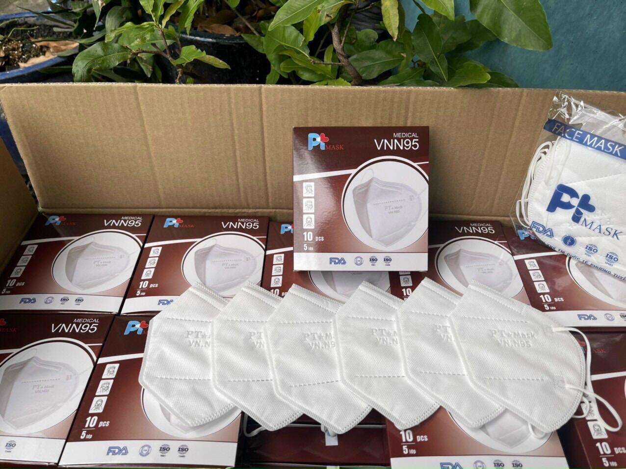 Combo 5 Hộp ( 50 cái ) Khẩu Trang N95 5 Lớp ( 1 Hộp 10 Cái )