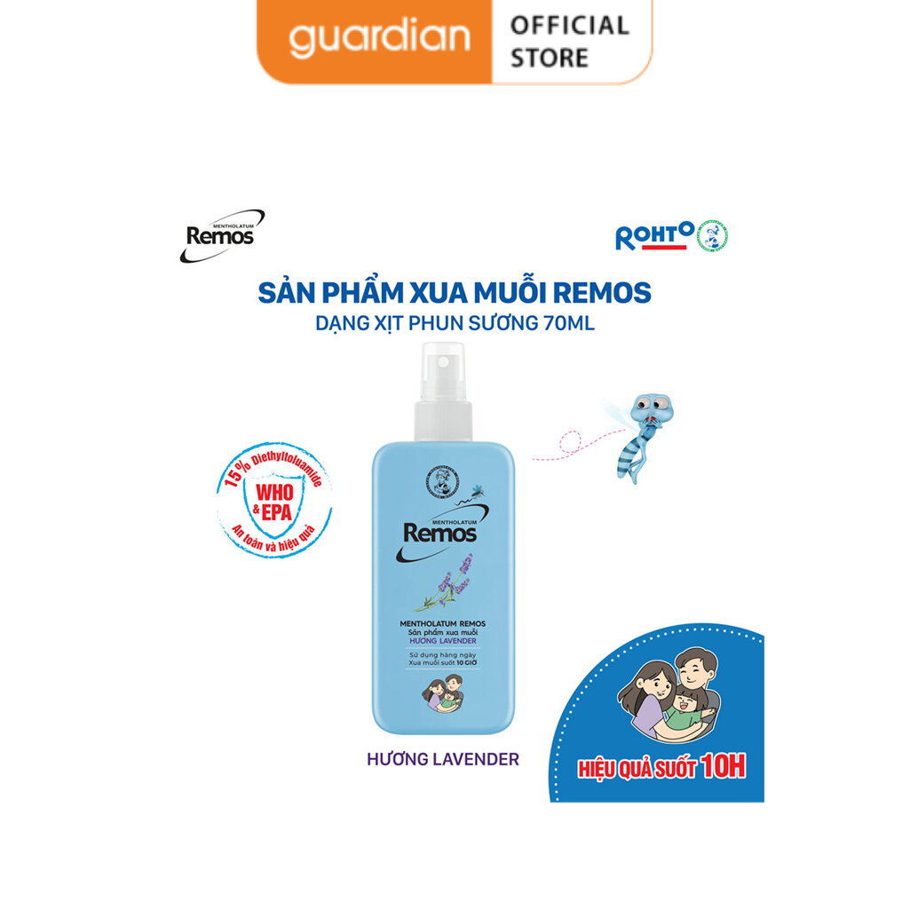 Xịt Xua Muỗi Remos Lavender 70ml