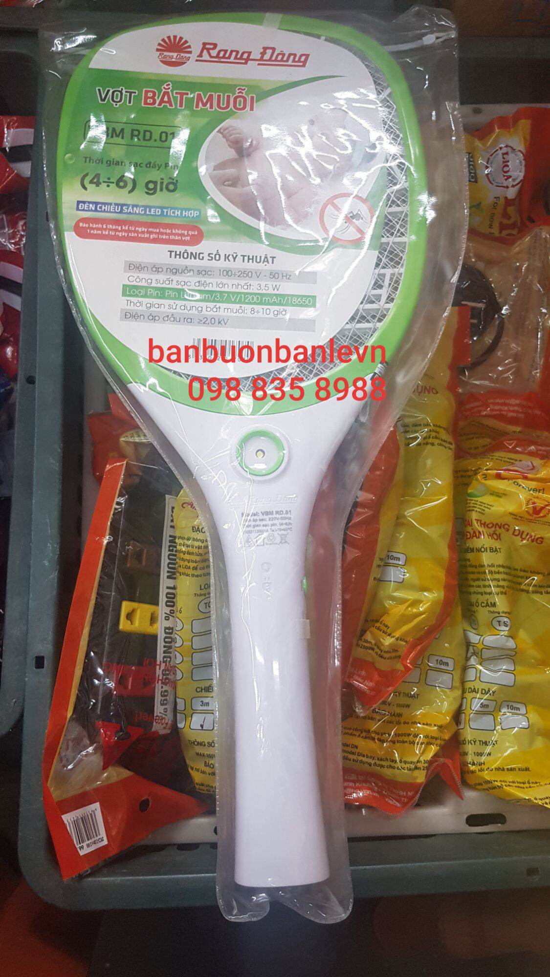 Vợt bắt muỗi điện tử Rạng đông