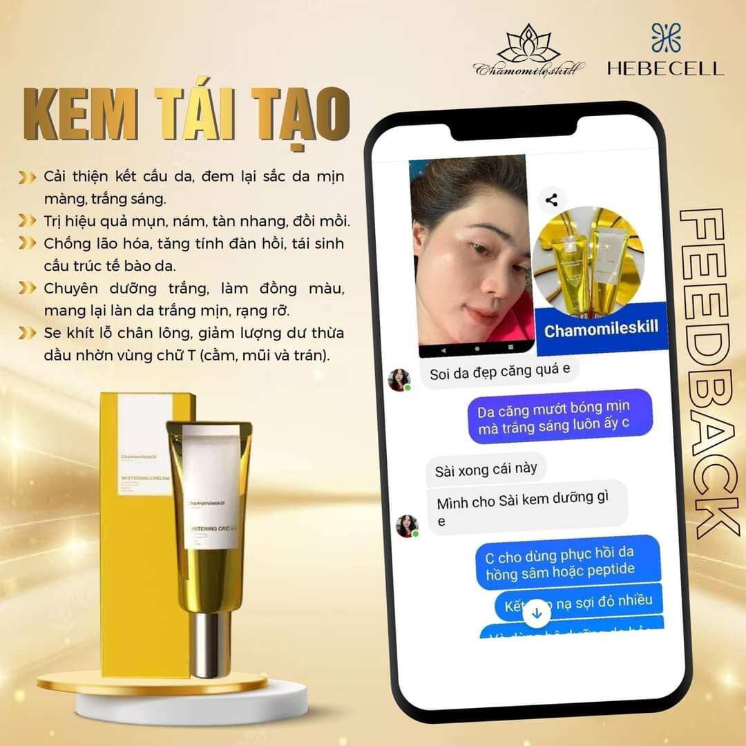 Kem tái tạo Chamomileskill hàng chuẩn kèm quà