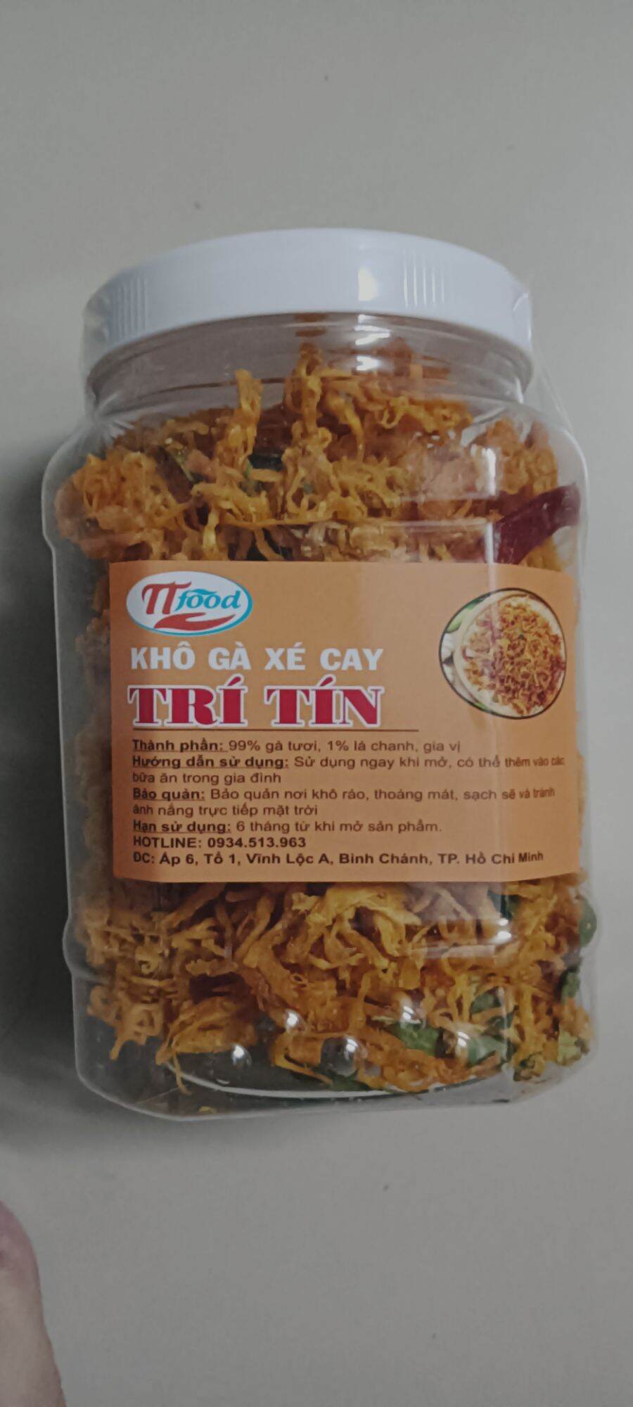 500g khô gà xé cay lá chanh ngon mê ly rẻ ơi là rẻ