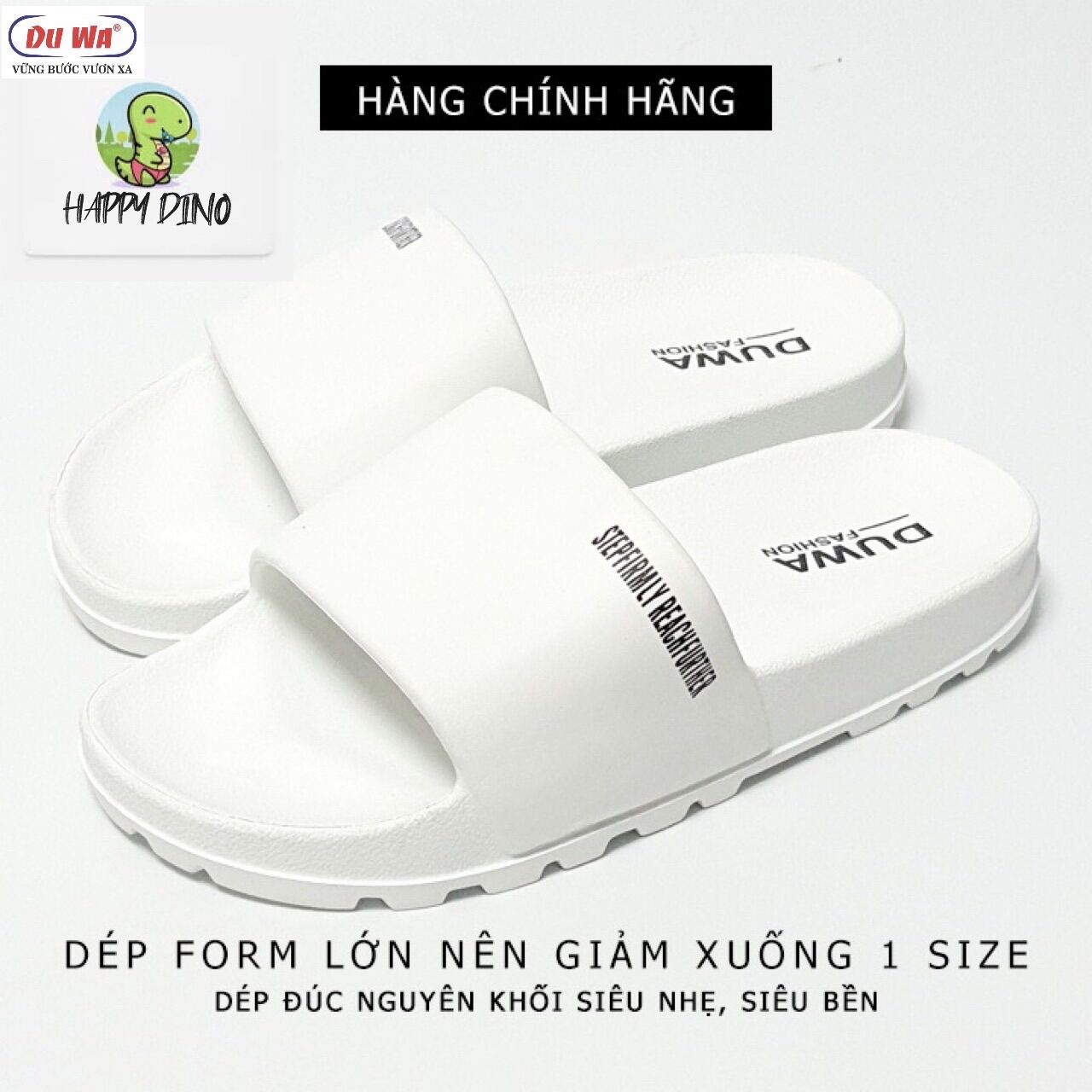 DÉP QUAI NGANG ĐÚC NGUYÊN KHỐI KHÔNG DÙNG KEO DÁN. EVA SIÊU NHẸ SIÊU BỀN NAM NỮ UNISEX [HÀNG DUWA CHÍNH HÃNG] DH193-1