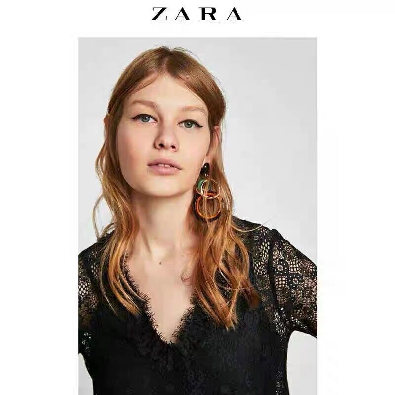 đầm Zara ren đen sang đẹp
