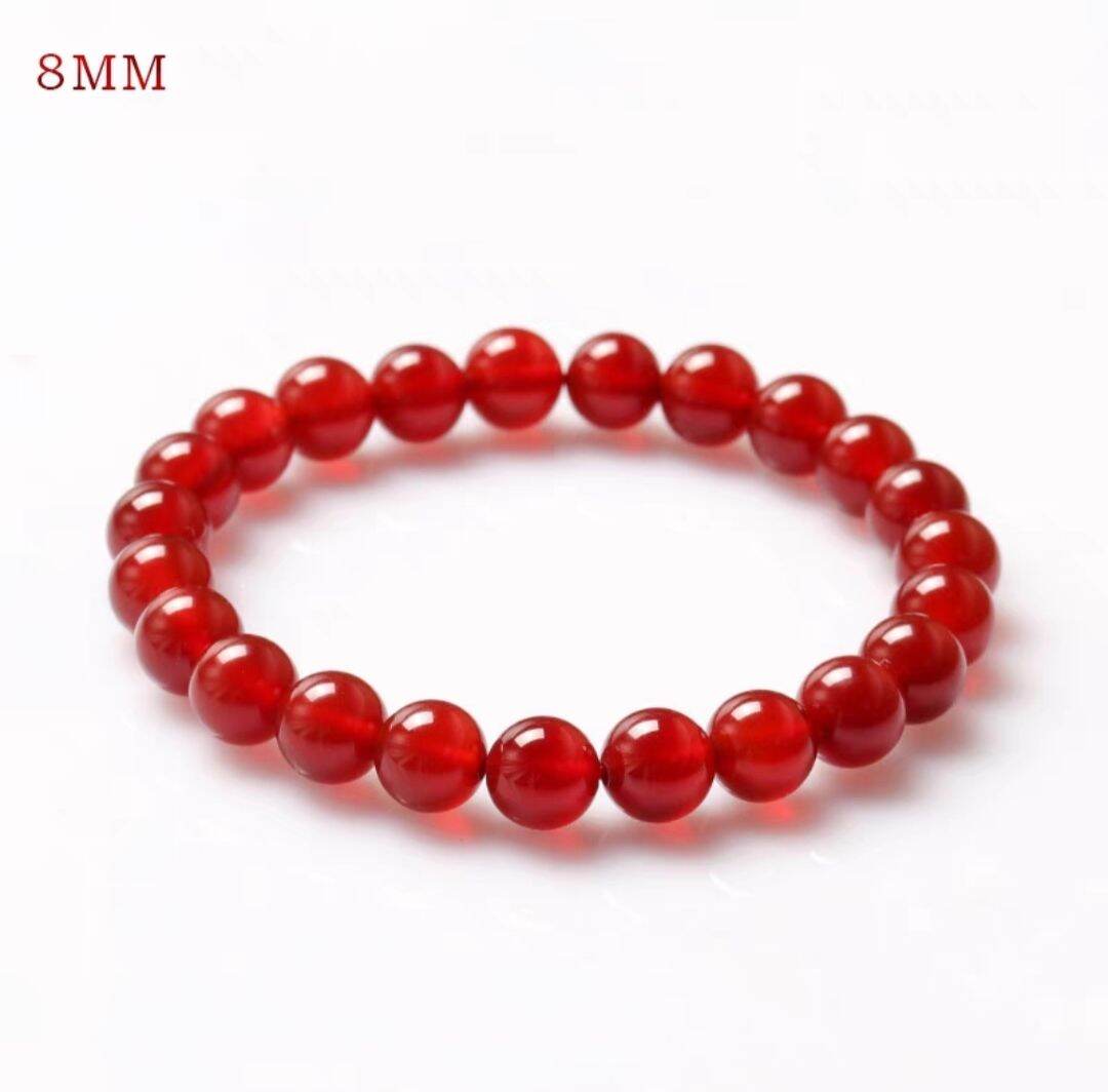 [HCM] Vòng tay phong thủy đá thạch anh đỏ 10mm