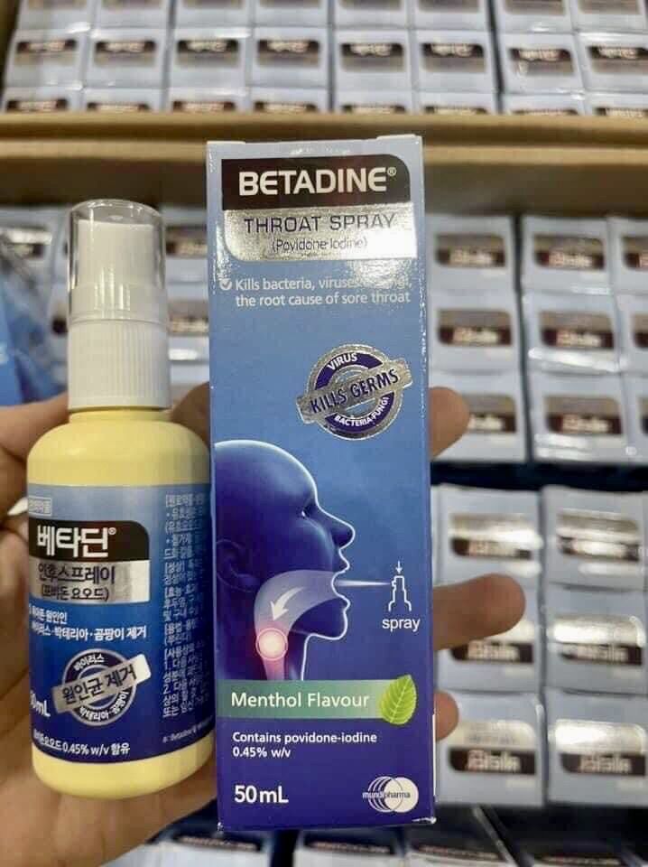 XỊT HỌNG BETADINE NỘI ĐỊA HÀN QUỐC