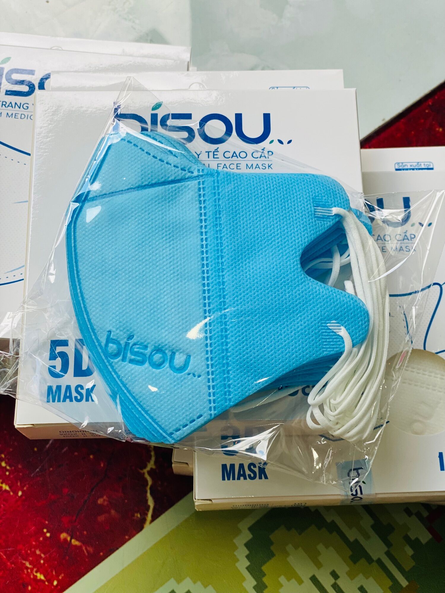 [HCM] KHẨU TRANG Y TẾ CAO CẤP 5D MASK BISOU ( hộp 10 cái)