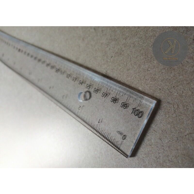 Thước kẻ nhựa trong suốt 100cm