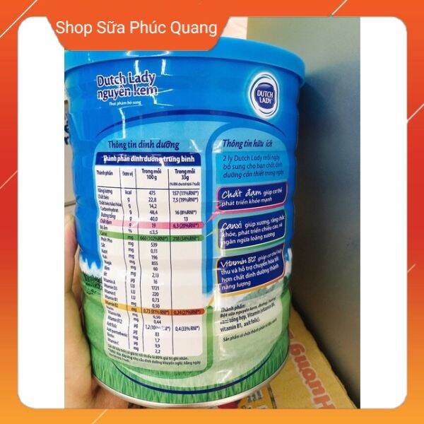Sữa bột nguyên kem Dutch Lady 850g
