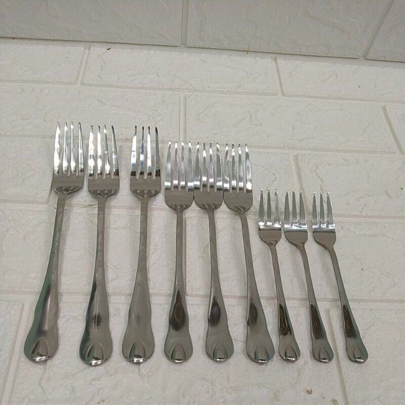 Thìa vài rĩa inox giọt nước các cỡ