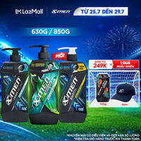 [MỚI] Tắm Gội 2in1 Xmen Amazon Hunt/Vegas Delight 630g/850g - Công nghệ mùi hương giúp tinh thần phấn chấn