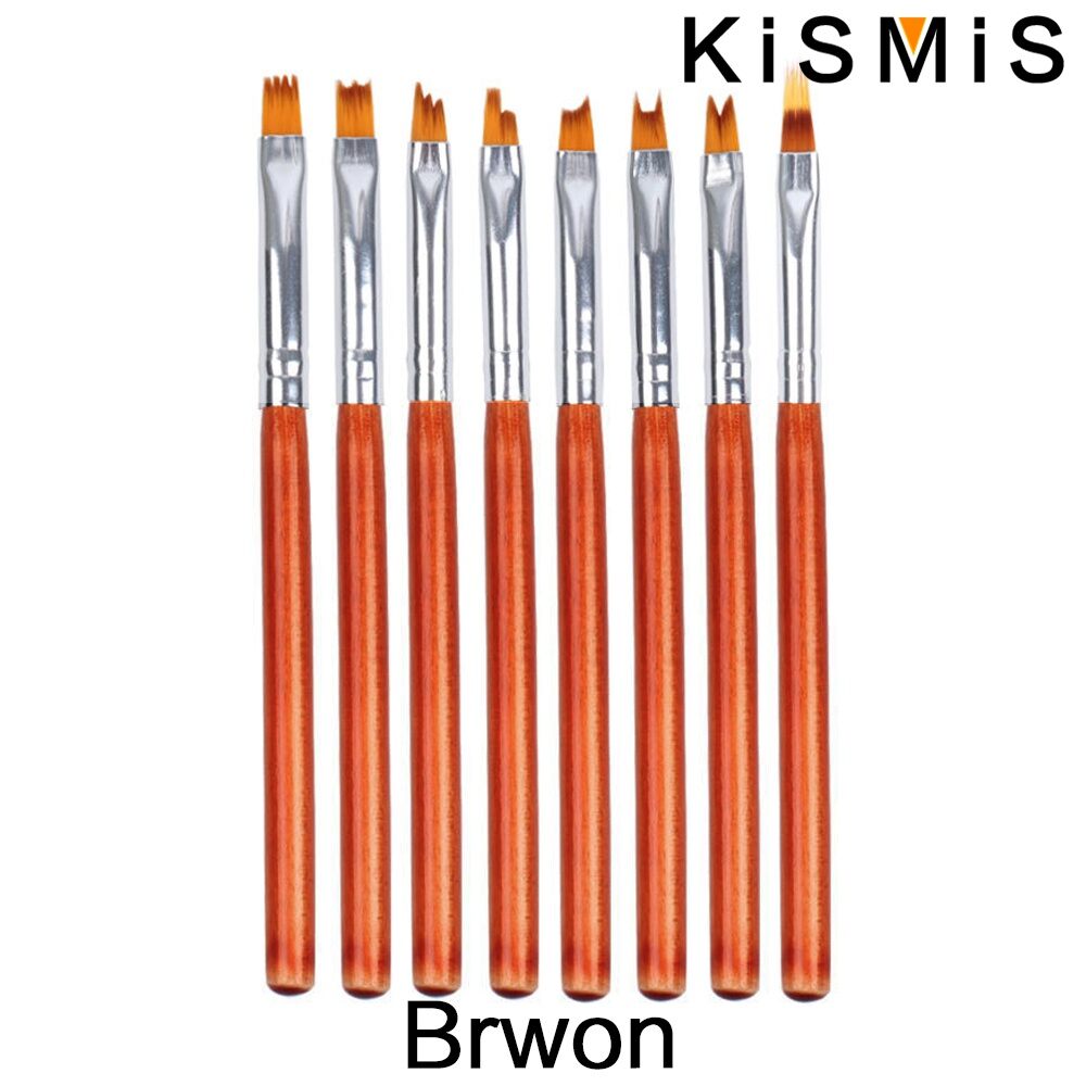 Kismis 8 cái móng tay nghệ thuật cánh hoa sơn bút vẽ tranh cho móng tay thiết kế Gel bàn chải móng tay nghệ thuật bàn chải bút stonego móng tay nghệ thuật công cụ