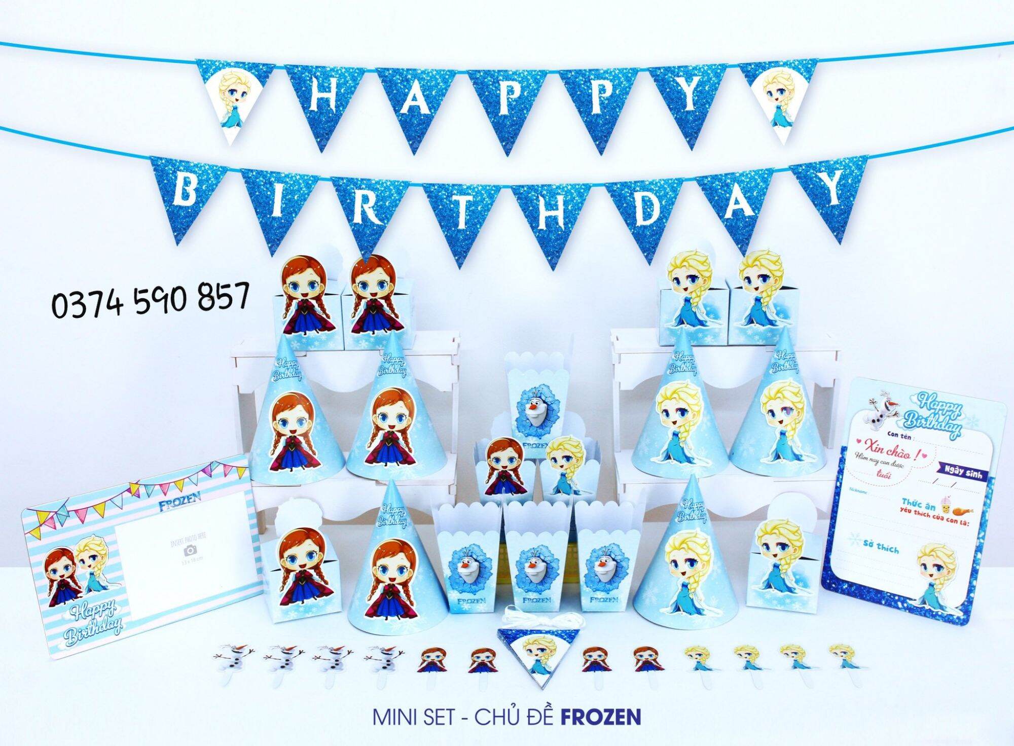 Set trang trí sinh nhật elsa