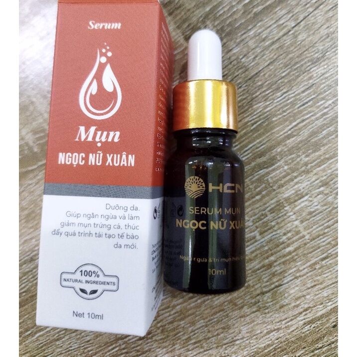 Serum mụn ngọc nữ xuân ngừa mụn trắng da mờ sẹo giảm thâm hiệu quả
