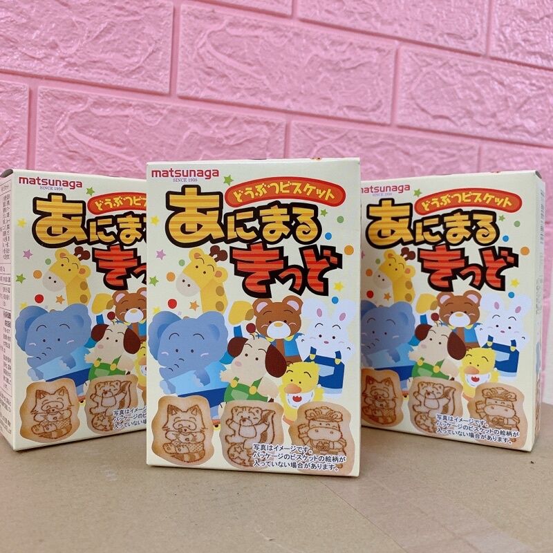 Bánh quy ăn dặm hình thú Matsunaga Nhật cho bé trên 1 tuổi thumbnail