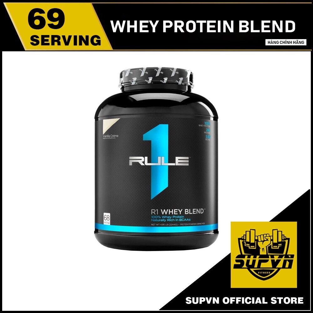 Whey Protein Rule 1 Blend 5lbs - Sữa tăng cơ bổ sung Protein cho người tập gym - R1 Whey 2.5kg cao cấp