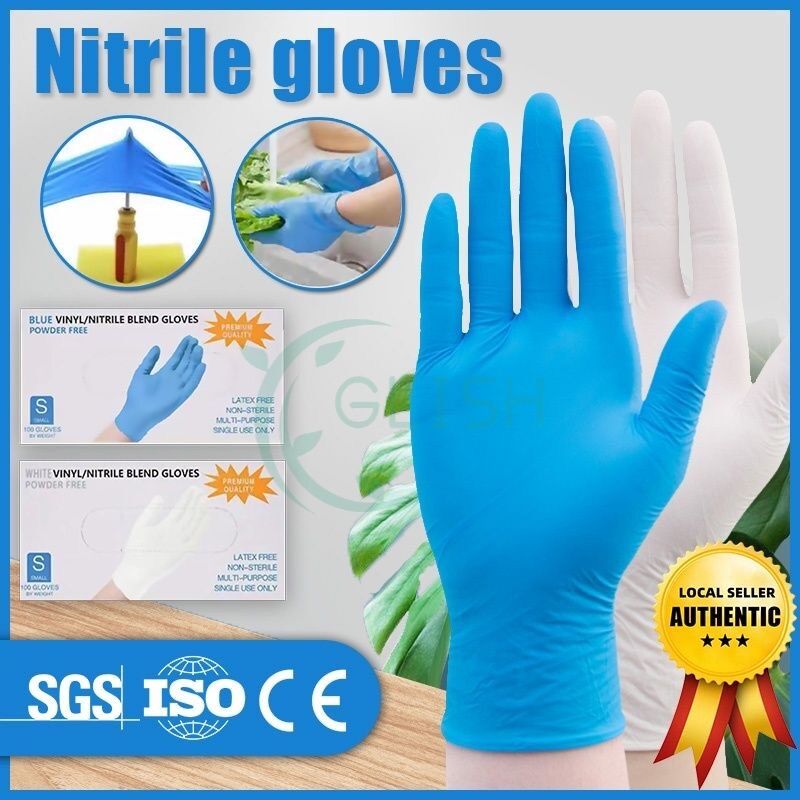 Găng tay y tế xanh KO BỘT size M [ hộp 100 chiếc]