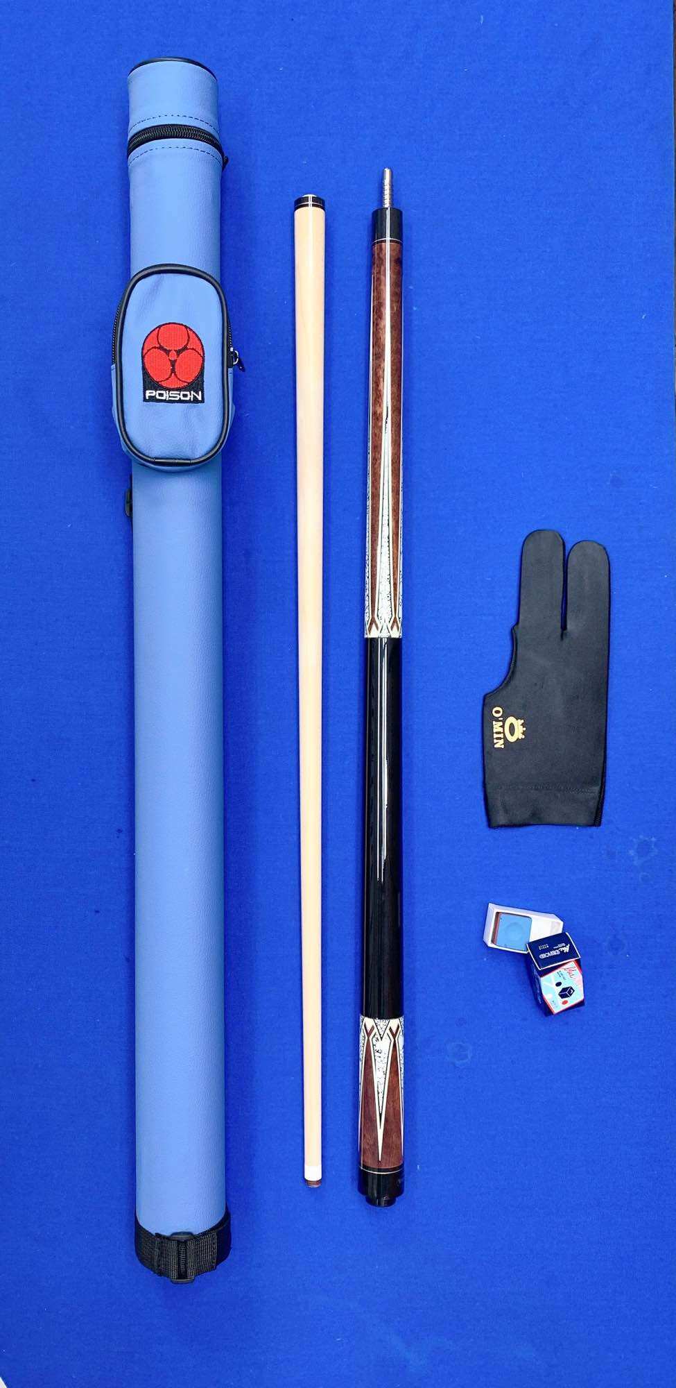 Combo Cơ Bida 3C/3Băng Fury Custom (Tặng Kèm Phụ Kiện)