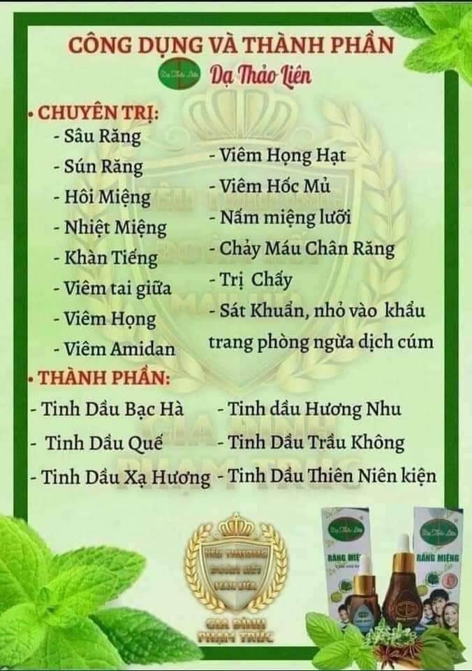 [Deal Hot Genuine Product]. C H Ữ A. Sâu Răng Hôi Miệng Nhiệt Miệng Viêm Lợi