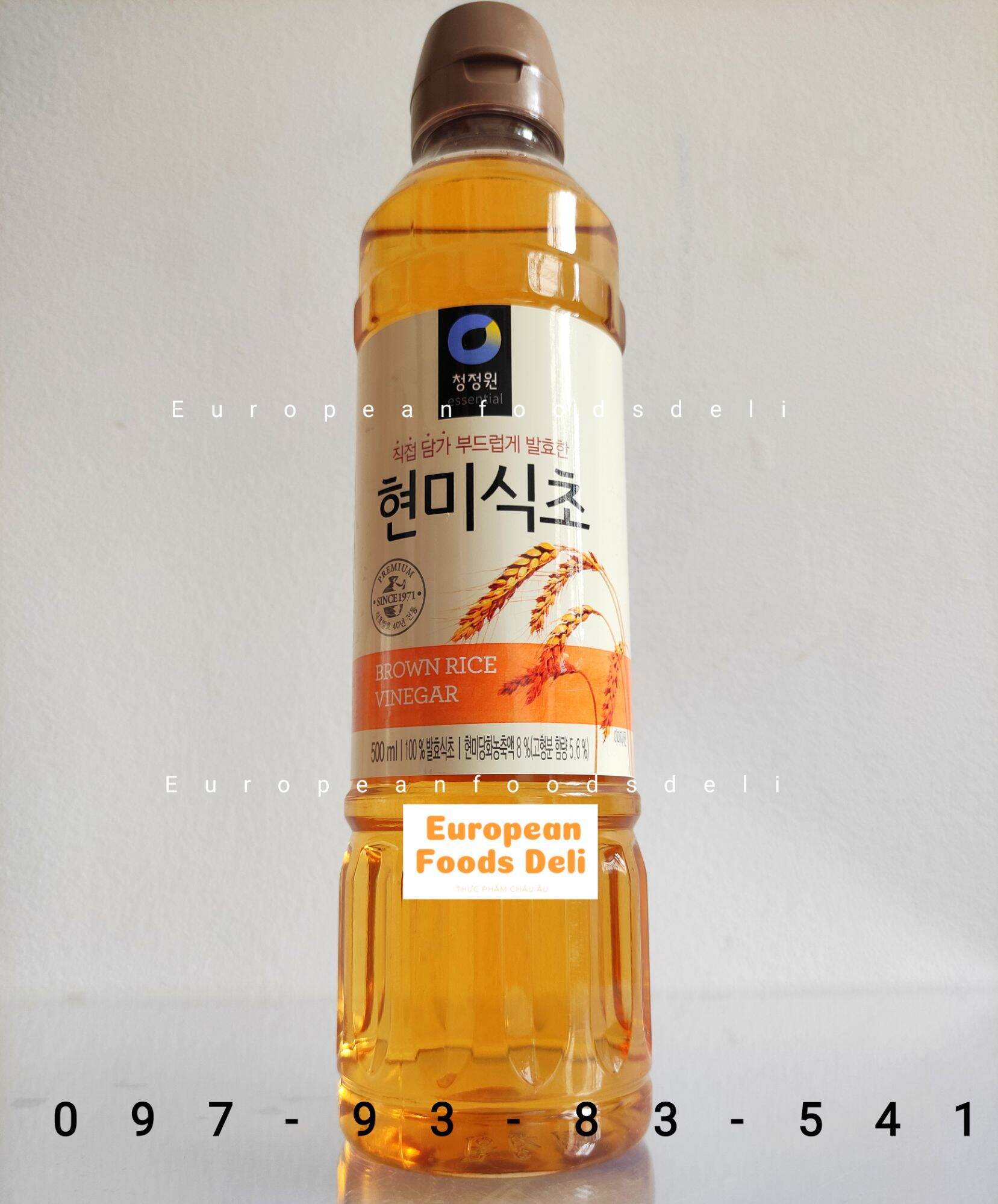 Giấm Gạo Lứt Hữu Cơ Organic Hàn Quốc chai 500ml