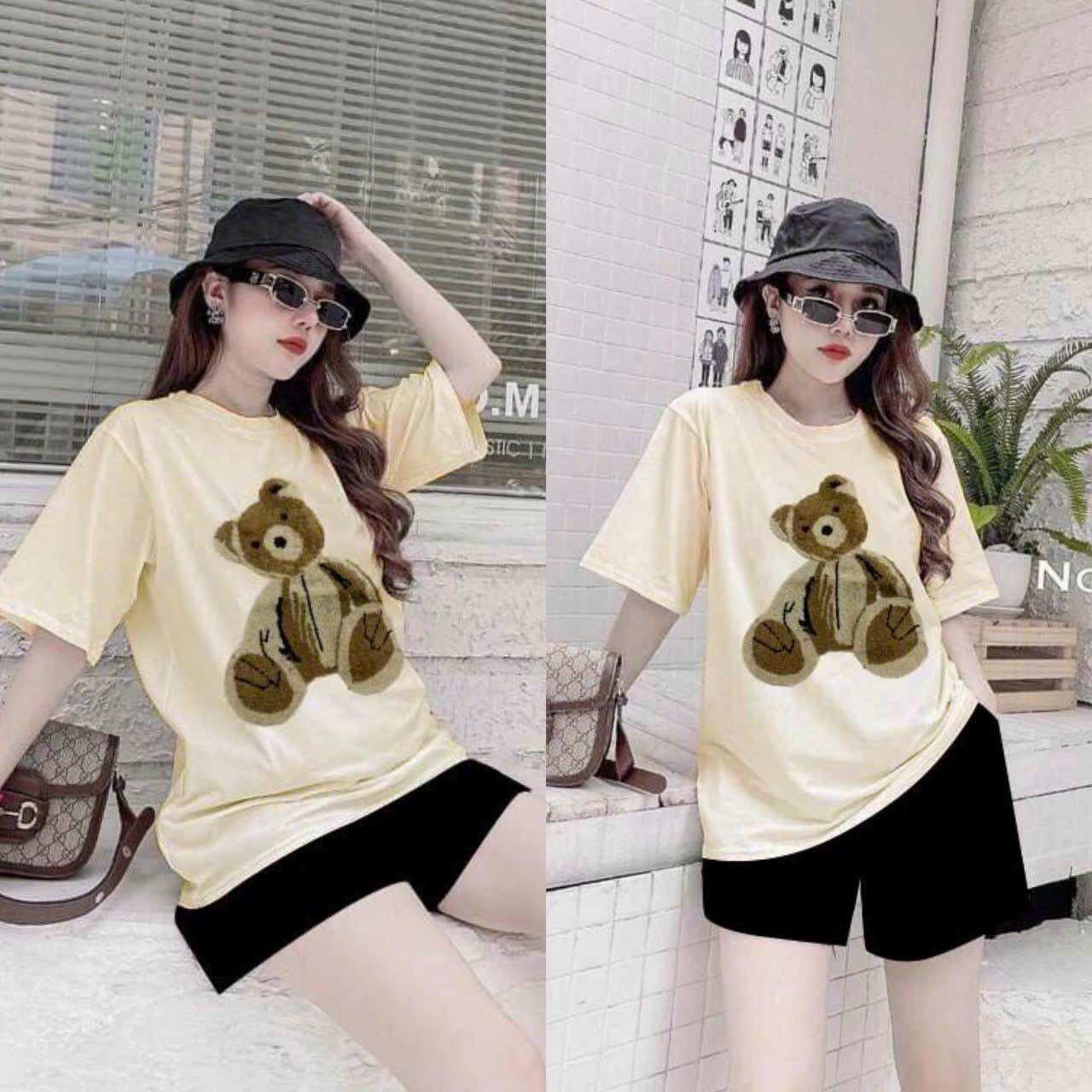 SÉT BỘ SHORT NỮ COTTON LO GO QUẢNG CHÂU CAO CẤP
