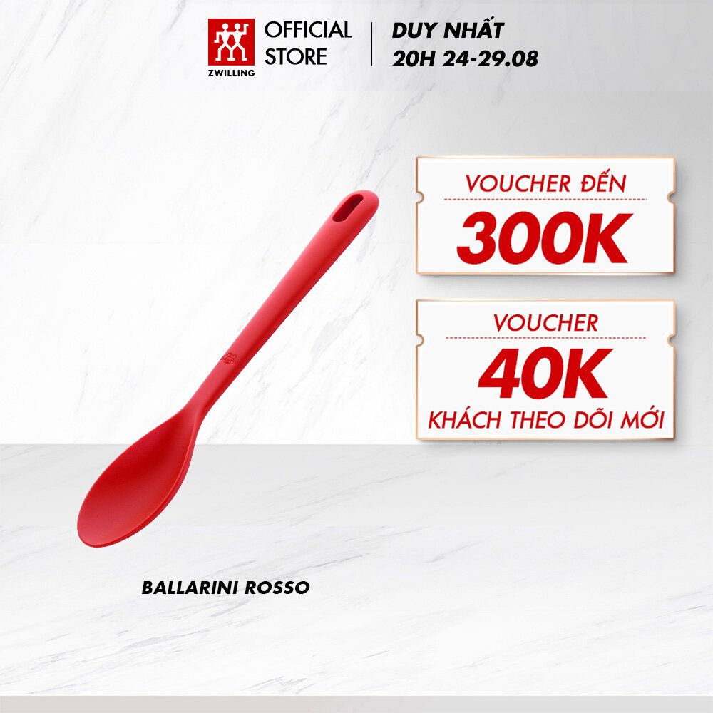 Muôi nấu ăn silicone ballarini rosso 31cm - chịu nhiệt tới 230 độ c