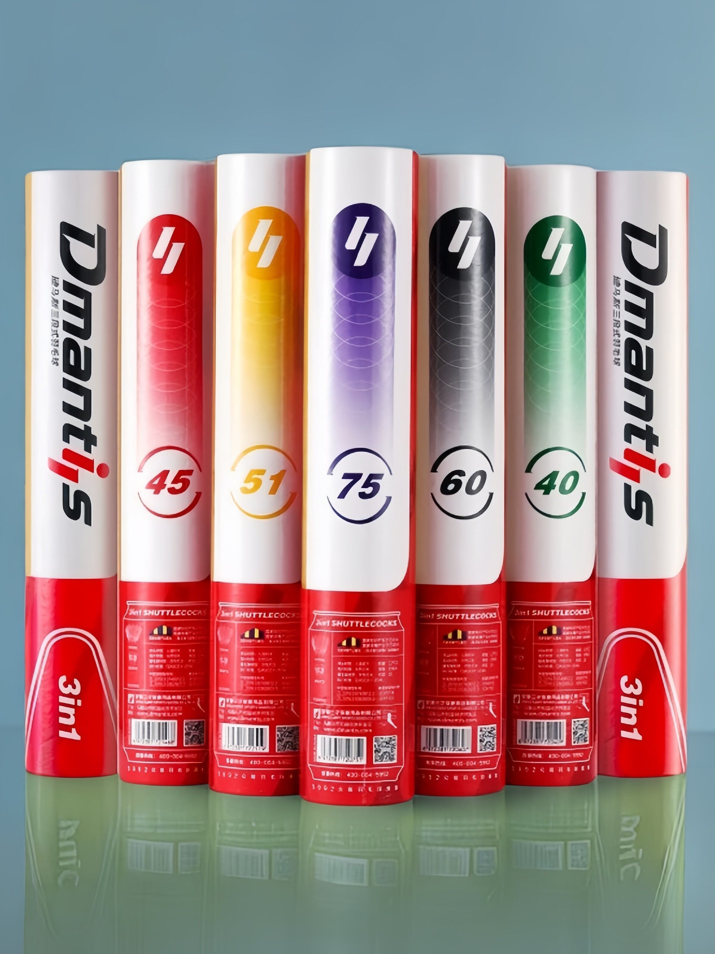 Đá Cầu Lông Ba Mảnh D75 D45 D60 DMANTIS D35 D41 D45 D51 D60 D75 Chống Va Đập Chất Liệu Lông Gà Chất 