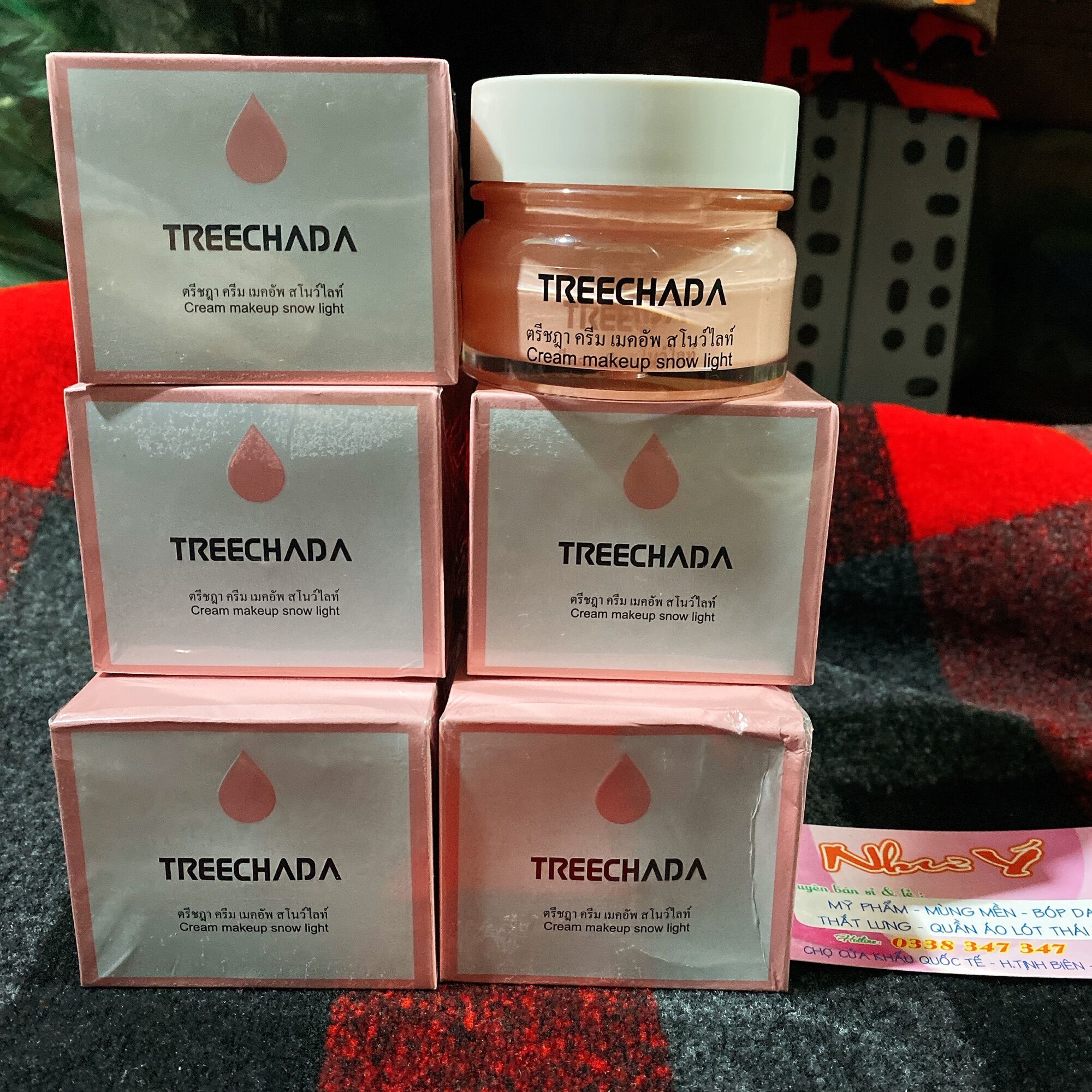 Kem TRANG ĐIỂM MAKEUP TREECHADA Thái Lan Siêu Mịn và Trắng Da