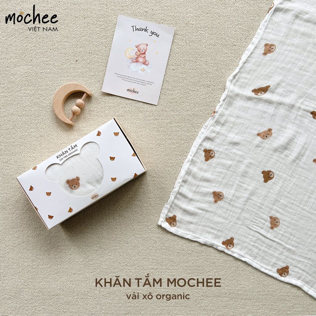 Khăn Tắm sợi tre Organic Mochee mềm mai
