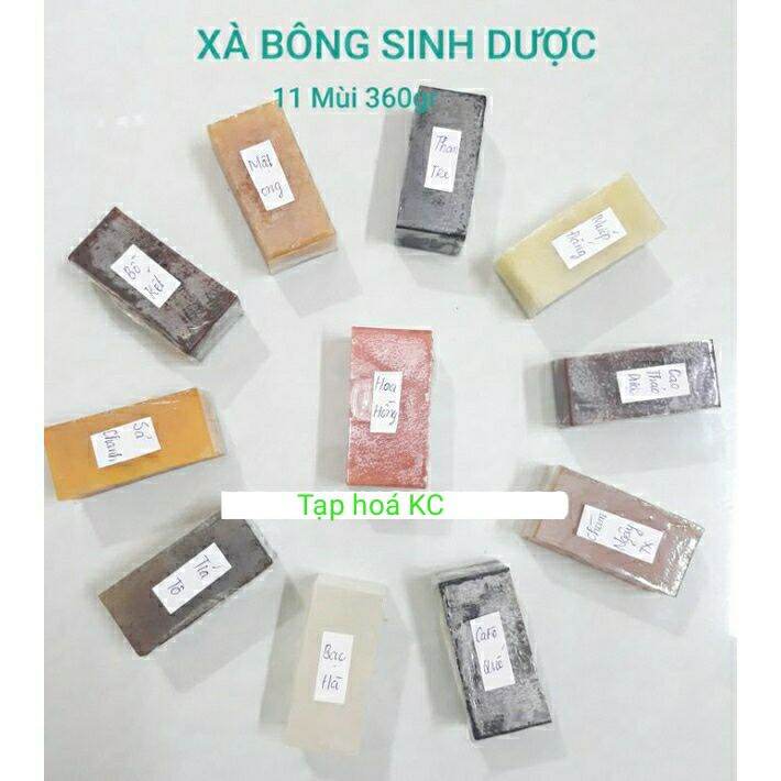 Vụn xà bông Sinh Dược (Đủ 11 mùi + 2 túi lưới tạo bọt)