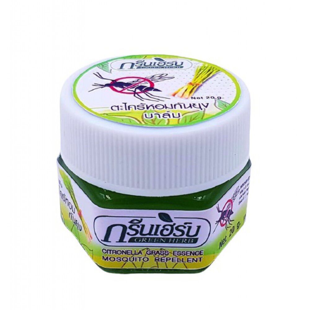 Dầu Cù Là Sả Đuổi Muỗi Green Herb 20g Thái Lan