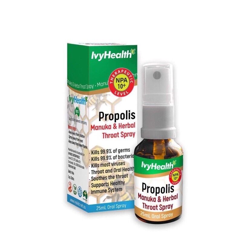 Xịt Thông Mũi Họng Cho Bé Ivy Propolis