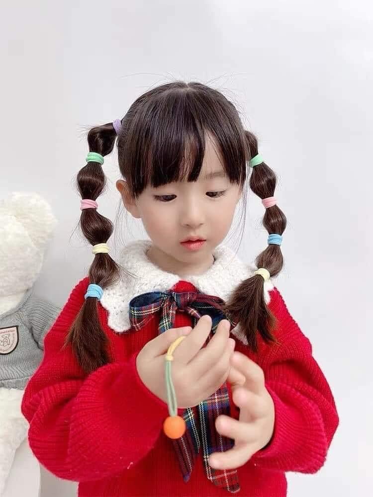ỐNG 100 THUN CỘT TÓC CHO BÉ CO GIÃN SIÊU XINH