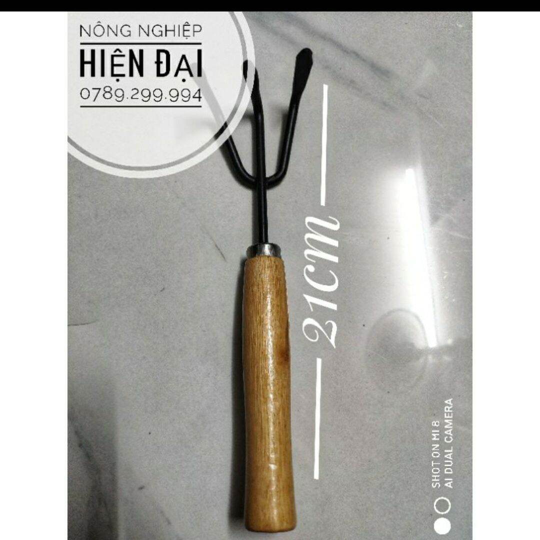 (Size L) BỘ DỤNG CỤ LÀM VƯỜN MINI CÁN GỖ GARDEN TOOL
