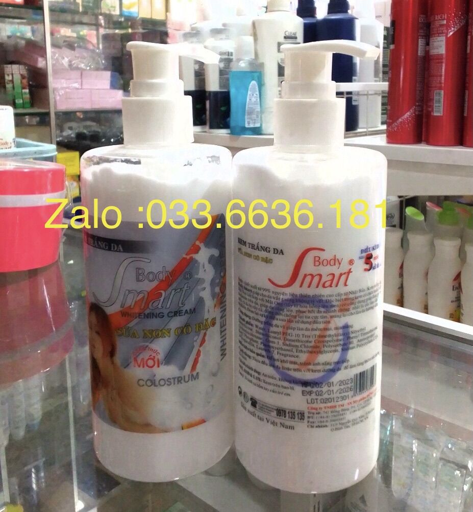 Kem trắng da sữa non cô đặc Body smart