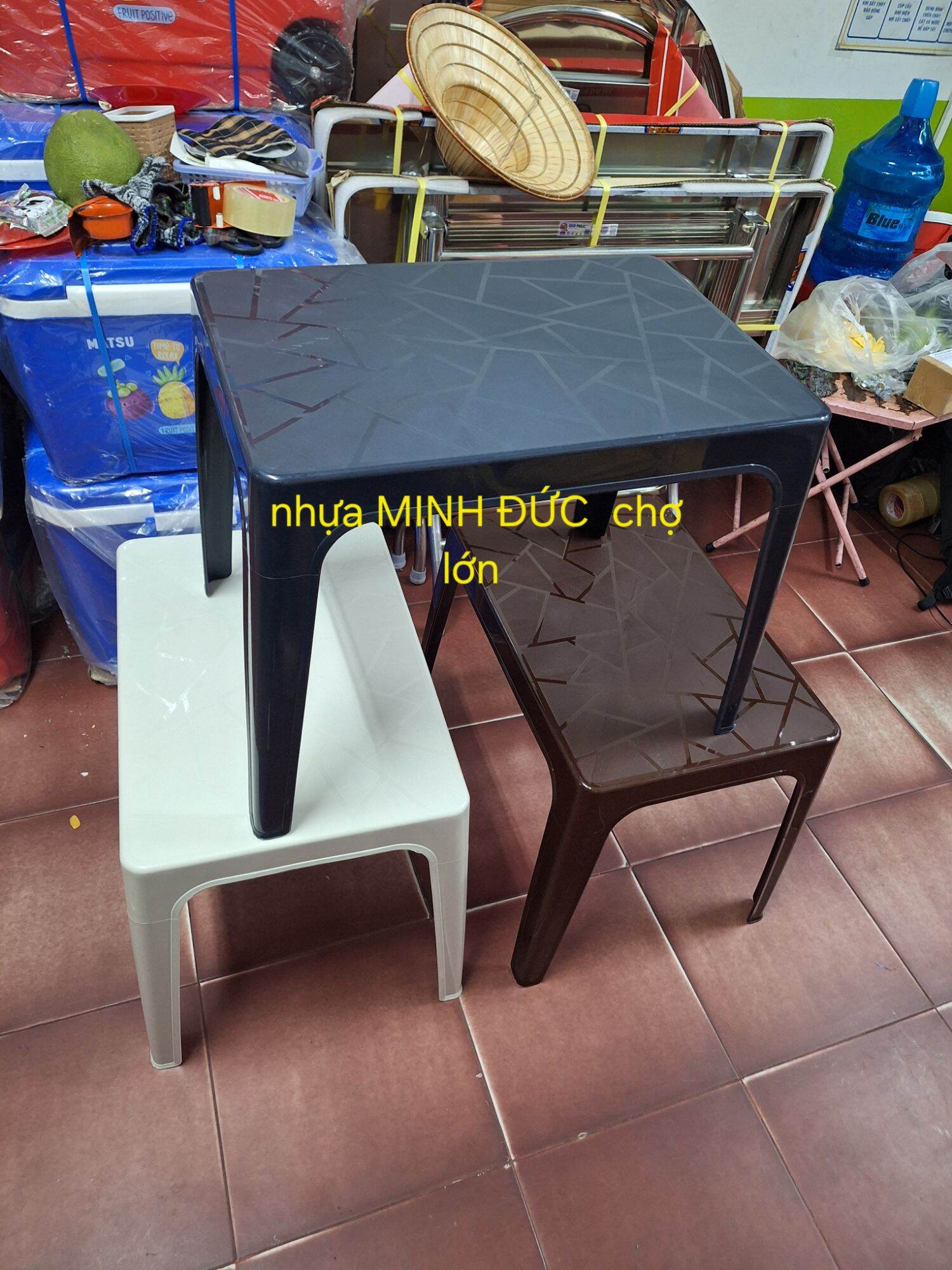 Combo 5 bàn nhựa duy tân màu đen