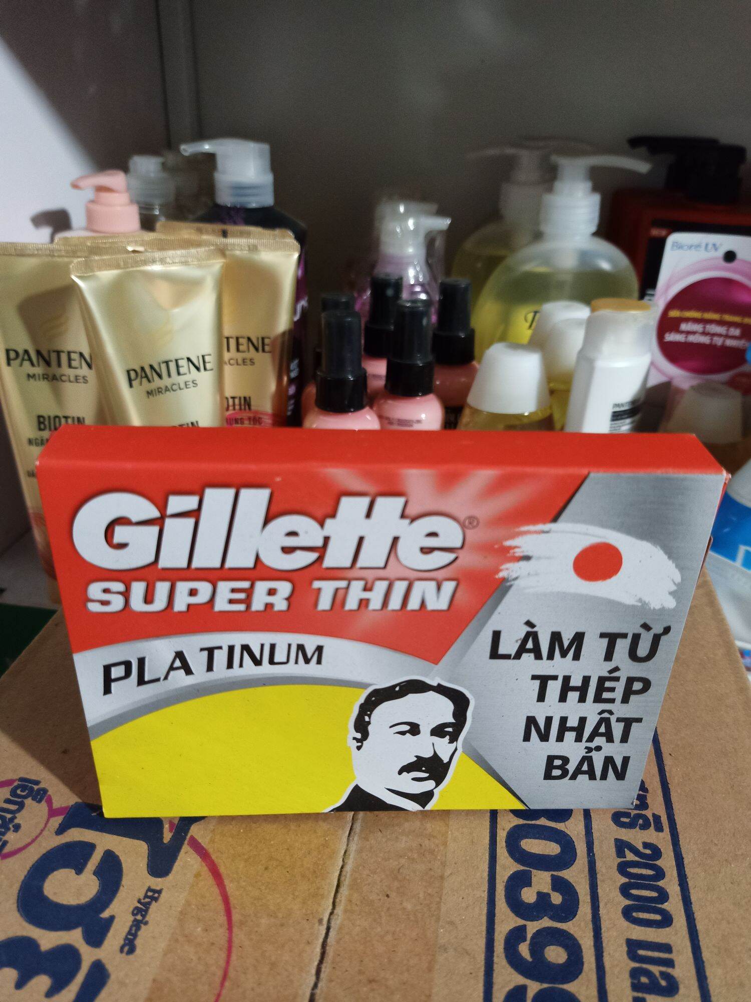 Lưỡi Lam Gillette - Hộp 100 Lưỡi (20 hộp nhỏ, mỗi hộp 5 lưỡi)