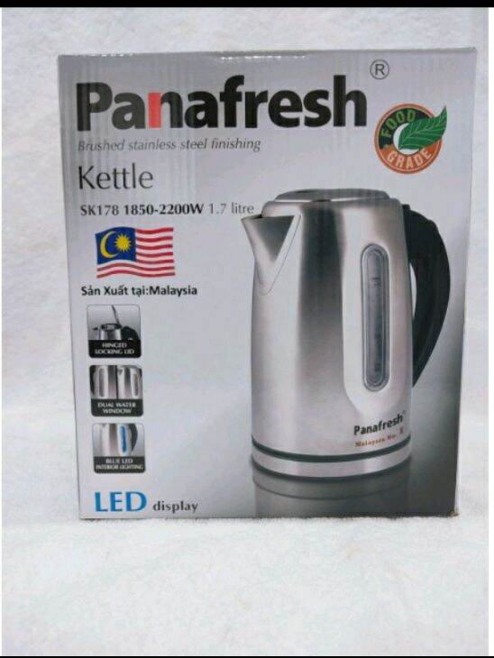 Bình đun siêu tốc Inox Panafresh (dung tích 1.8L)